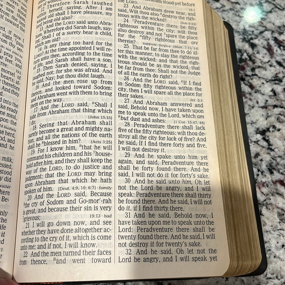 Holy Bible giant print King James Version 9.25”x6.5” copyright 1990 - Picture 10 of 14